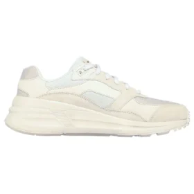 Global Jogger de caña baja, beige/blanco