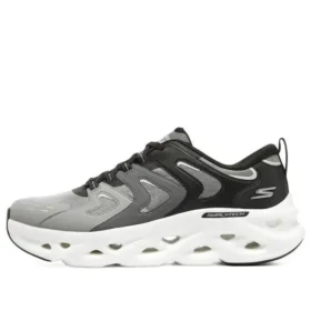 Go Run Swirl Tech Glide-Step Hyper Burst «Negro, Gris, Blanco»