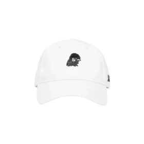Gorra de béisbol con logotipo estampado «Blanco Negro»