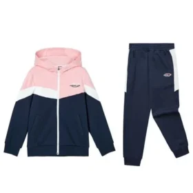 Jersey con capucha SKX con puños elásticos de punto «Azul marino, rosa y blanco»