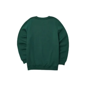Jersey de cuello redondo con estampado casual «Green White»