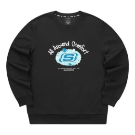 Jersey de cuello redondo con estampado «Negro, blanco, rosa, azul, gris»