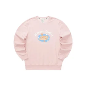 Jersey de cuello redondo con estampado «Negro, blanco, rosa, azul, gris»