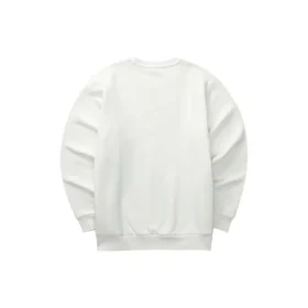 Jersey de cuello redondo con letras de la serie Diamond «Blanco Negro»