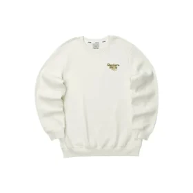 Jersey de cuello redondo con letras impresas «White Gold»
