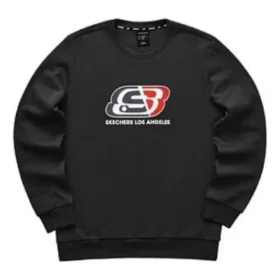 Jersey de cuello redondo con logo estampado «Negro Rojo»