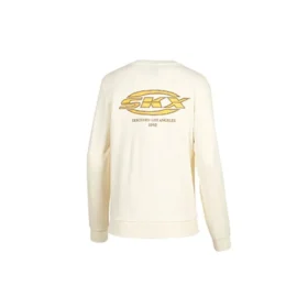 Jersey de cuello redondo con logo Skechers x SKX «Blanco Amarillo»