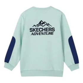 Jersey de manga larga con estampado «Teal Blue»