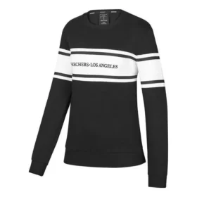 Jersey de manga larga con letras estampadas «Negro Blanco»