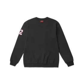 Jersey de punto con estampado de letras Skechers para hombre, negro