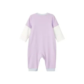 Jersey de punto con letras de dibujos animados «Purple White Blue»