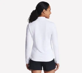 Jersey de punto suave Ottoman con cremallera de 1/4
