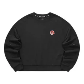 Jersey informal de cuello redondo «Negro Rojo»
