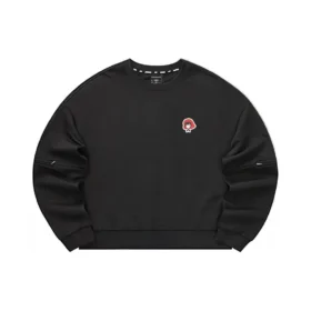 Jersey informal de cuello redondo «Negro Rojo»
