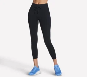 Leggings 7/8 de cintura alta con mezcla de canalé Go Walk