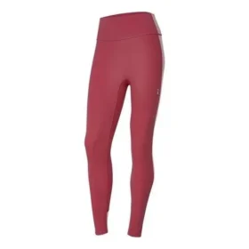 Mallas de fitness ajustadas de punto con estampado de letras «Burdeos»
