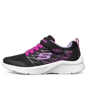 Microspec Zapatillas bajas antideslizantes y resistentes al desgaste para niños grandes, color negro