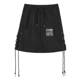 Minifalda acampanada con cordón Skechers x D-Antidote «Black White»