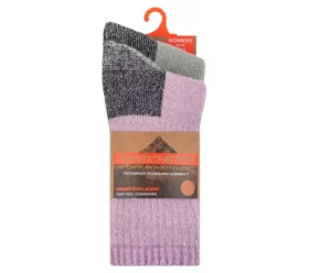 Pack de 2 pares de calcetines de lana para mujer