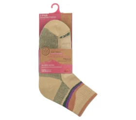 Pack de 2 pares de calcetines Trail Quarter para mujer