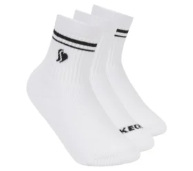 Pack de 3 pares de calcetines bajos acanalados para niña