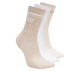 Pack de 3 pares de calcetines bajos de mujer estilo universitario
