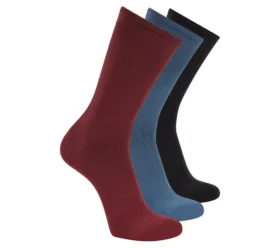 Pack de 3 pares de calcetines cortos de rizo para hombre con detalles reflectantes