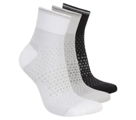 Pack de 3 pares de calcetines cortos reflectantes de alto rendimiento para mujer