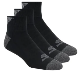 Pack de 3 pares de calcetines de media caña de rizo medio para hombre