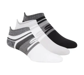 Pack de 3 pares de calcetines de running de corte bajo con lengüeta en el talón para mujer