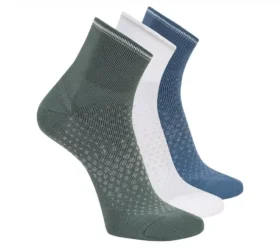 Pack de 3 pares de calcetines de running de media caña para hombre