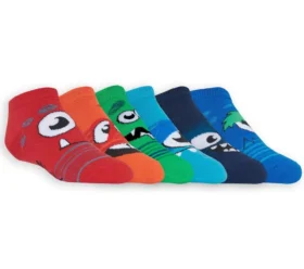 Pack de 6 calcetines de corte bajo con Monster