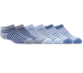 Pack de 6 pares de calcetines a rayas invisibles