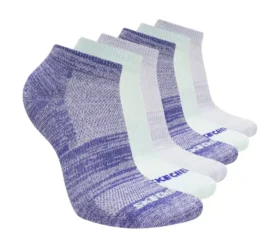 Pack de 6 pares de calcetines bajos con rayas de colores para niña