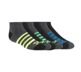 Pack de 6 pares de calcetines de corte bajo con rayas jaspeadas