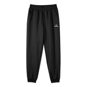 Pantalones casuales holgados y cónicos con letras estampadas «Negro Gris Blanco»