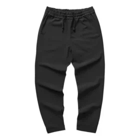 Pantalones casuales rectos tejidos de la serie Diamond «Negro»