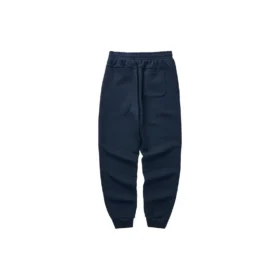 Pantalones de cintura con forro polar de la serie Casual Colorful «Azul marino»