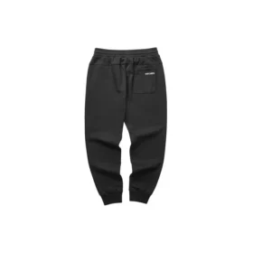 Pantalones deportivos ajustados y cálidos con forro polar y letras «Negro Gris»