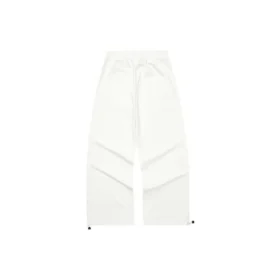 Pantalones informales rectos con letras del logotipo «Blanco»