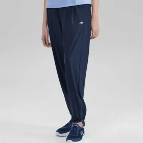 Pantalones tejidos con logo deportivo estampado «Navy»