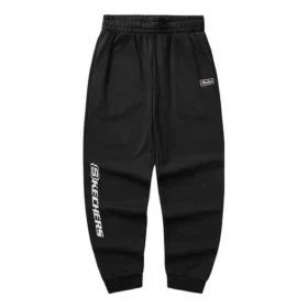 Pantalones tejidos con logo estampado «Negro»