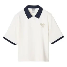 Polo con logotipo estampado «Blanco Negro»