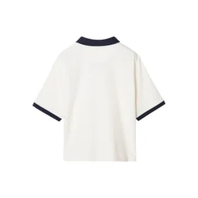 Polo con logotipo estampado «Blanco Negro»