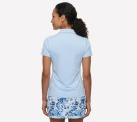 Polo de manga corta con cremallera frontal Birdie de GO GOLF
