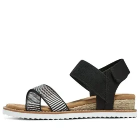 Sandalia casual Desert Kiss Cross Strap «Marrón Negro»