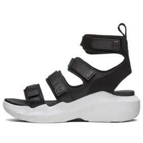 Sandalias de caña alta Dlt-A Negro/Blanco
