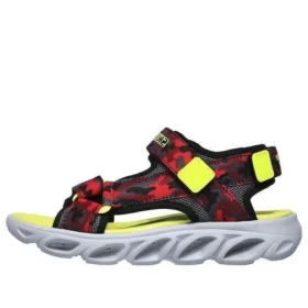 Sandalias rojas con velcro y puntera abierta Hypno Splash para niños grandes