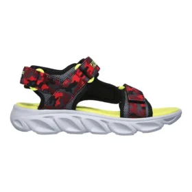 Sandalias rojas con velcro y puntera abierta Hypno Splash para niños grandes