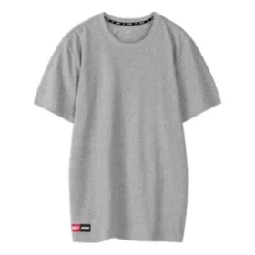 Skechers de manga corta para hombre, gris